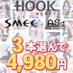 【まとめ買い】HOOKSOFT・SMEE・ASaProject選べるFD3本4，980円
